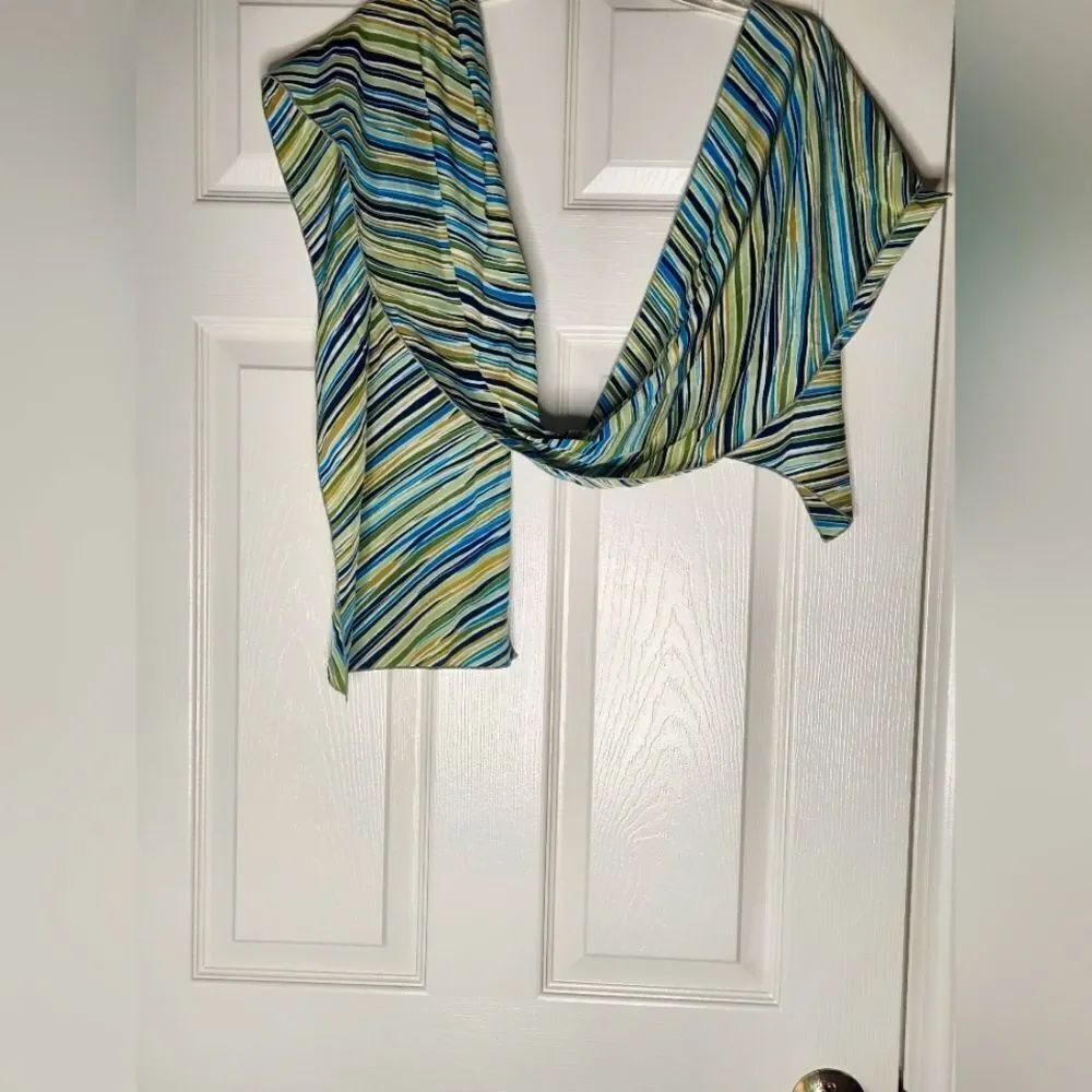 Unbranded Striped Multicolored Women’s Scarf 72"×12"